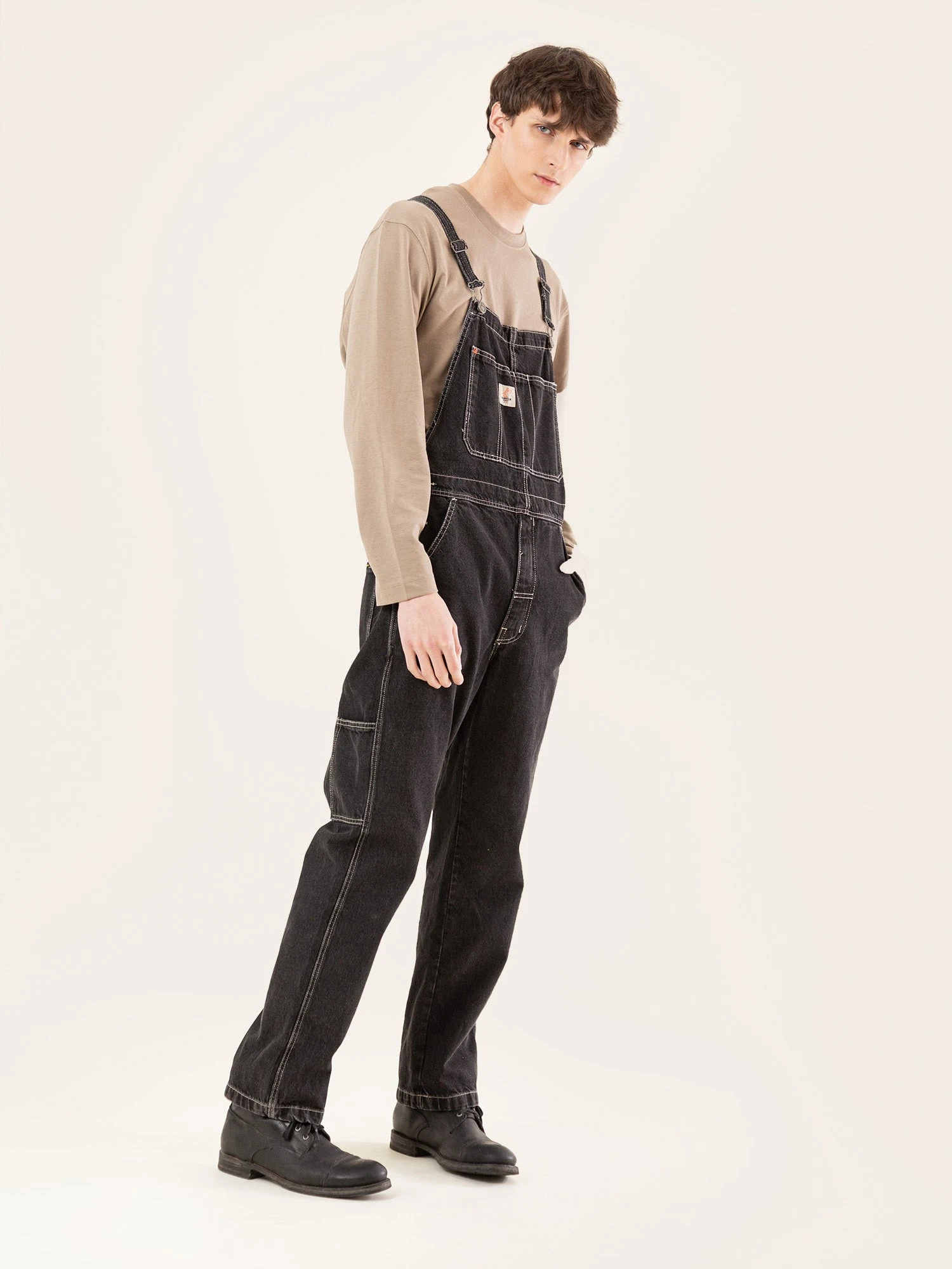 PETO VAQUERO DE HOMBRE JOHN OLD BLACK DENIM 4 PETO VAQUERO DE HOMBRE JOHN OLD BLACK DENIM - Imagen 2