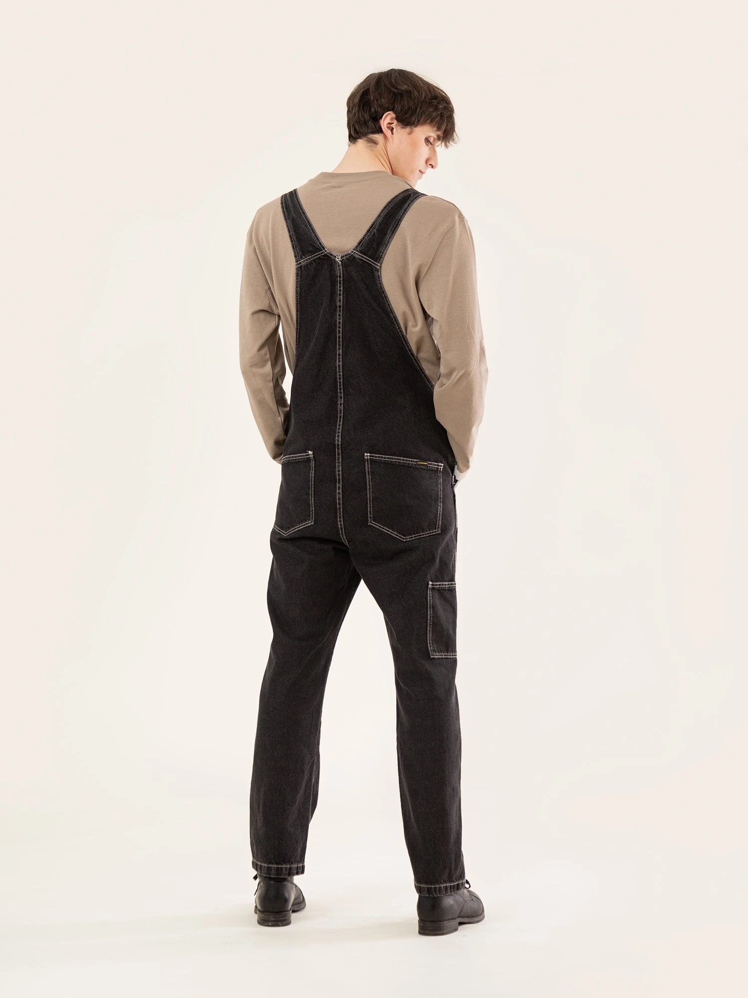 PETO VAQUERO DE HOMBRE JOHN OLD BLACK DENIM 6 PETO VAQUERO DE HOMBRE JOHN OLD BLACK DENIM - Imagen 4