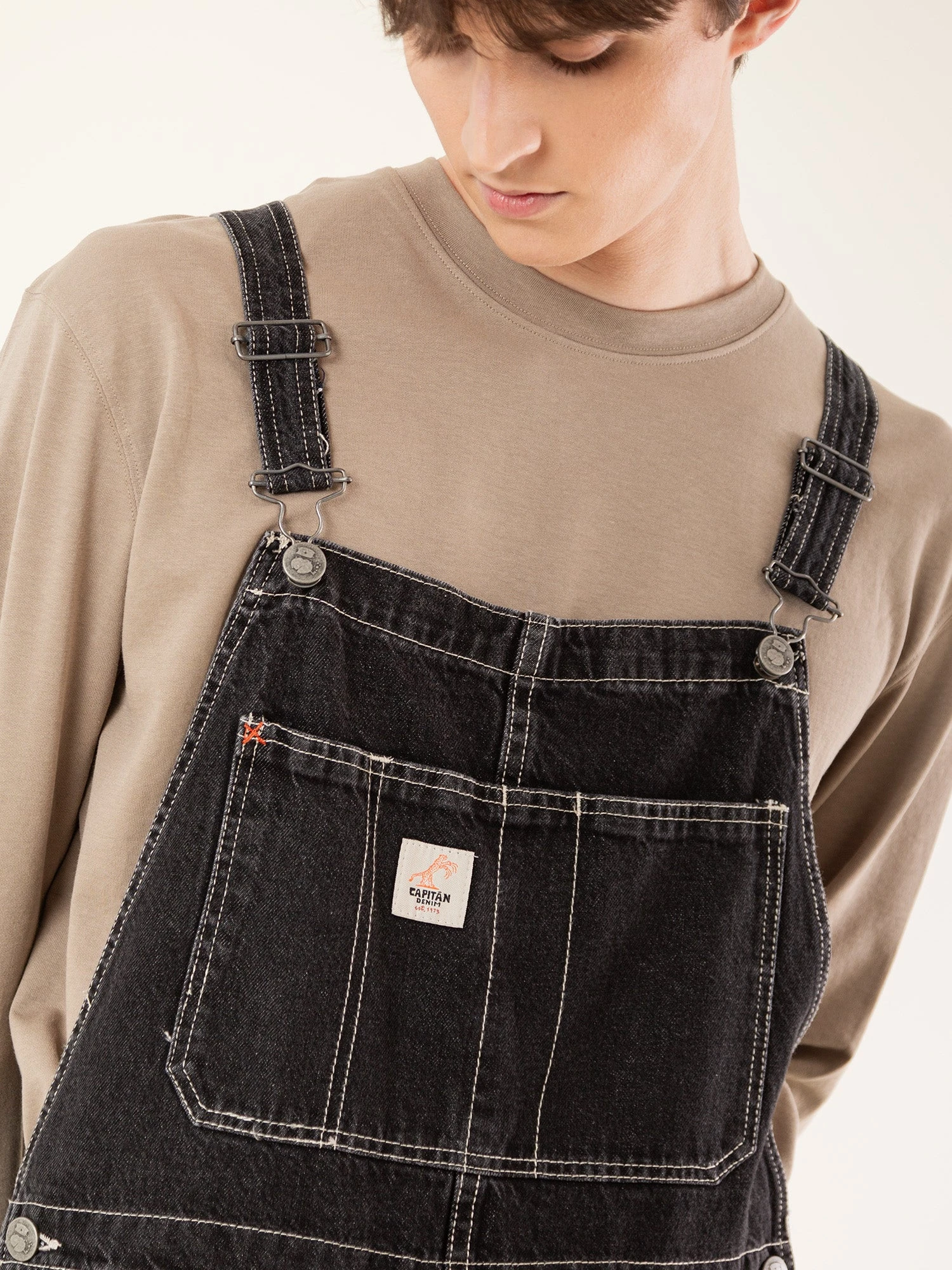 PETO VAQUERO DE HOMBRE JOHN OLD BLACK DENIM 8 PETO VAQUERO DE HOMBRE JOHN OLD BLACK DENIM - Imagen 6