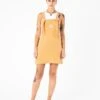 PICHI DE MUJER CARLA MUSTARD -Capitan Denim peto vestido de verano amarillo comodo sostenible fresco hecho en espana