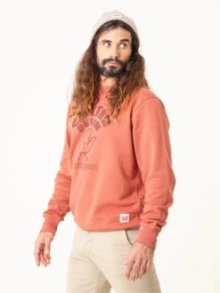 SUDADERA UNISEX BROWN -Capitan Denim sudadera unisex de algodon naranja comoda hecha en espana sostenible 5038a49c 1238 4305 ba71 a60ce975bd79