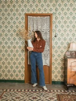 WIDE LEG LUPE MID VINTAGE BLUE -Capitan Denim tejanos denim de mujer wide leg comodos hechos en espana