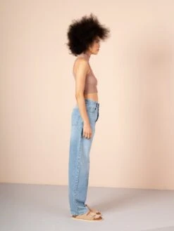 LABELLE VINTAGE LIGHT BLUE 12 LABELLE VINTAGE LIGHT BLUE -Capitan Denim vaqueros mujer baggy dad straight wide leg light blue