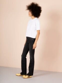 JOPLIN MID USED GREY 11 JOPLIN MID USED GREY -Capitan Denim vaqueros used grey mujer elastano tiro medio bajo sostenibles